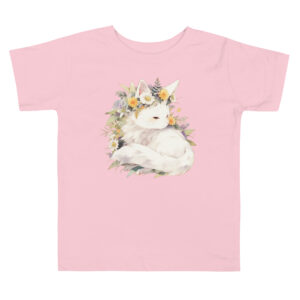 Enchanting Toddler Short Sleeve Tee - Cute Cat